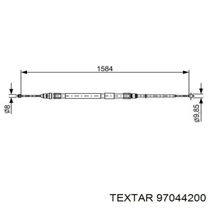 Купить 97044200 Textar Ремкомплект ручника