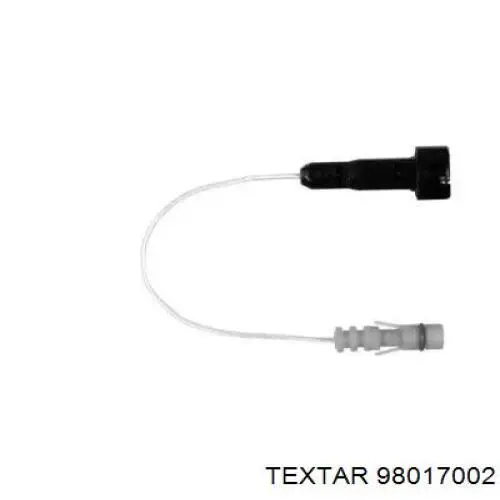 98017002 Textar датчик износа тормозных колодок передний