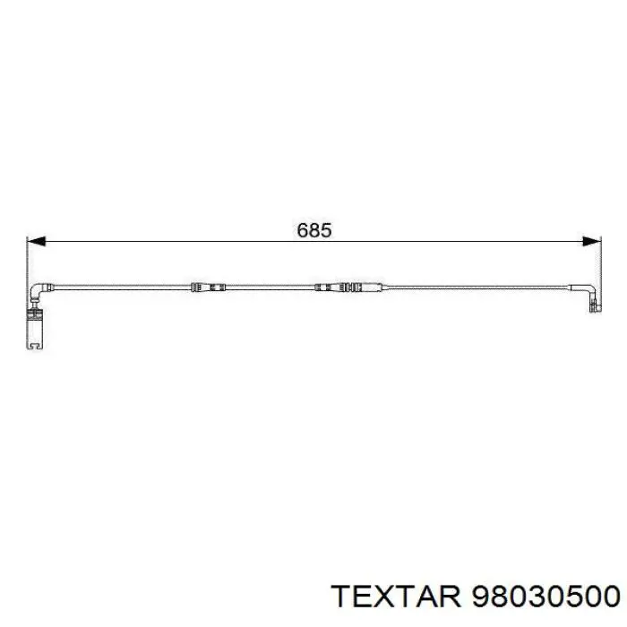 Датчик износа тормозных колодок, задний Textar 98030500 цена, от 11.67 USD
