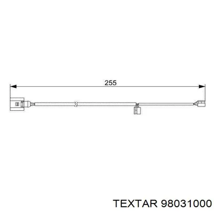Датчик износа тормозных колодок задний 98031000 Textar