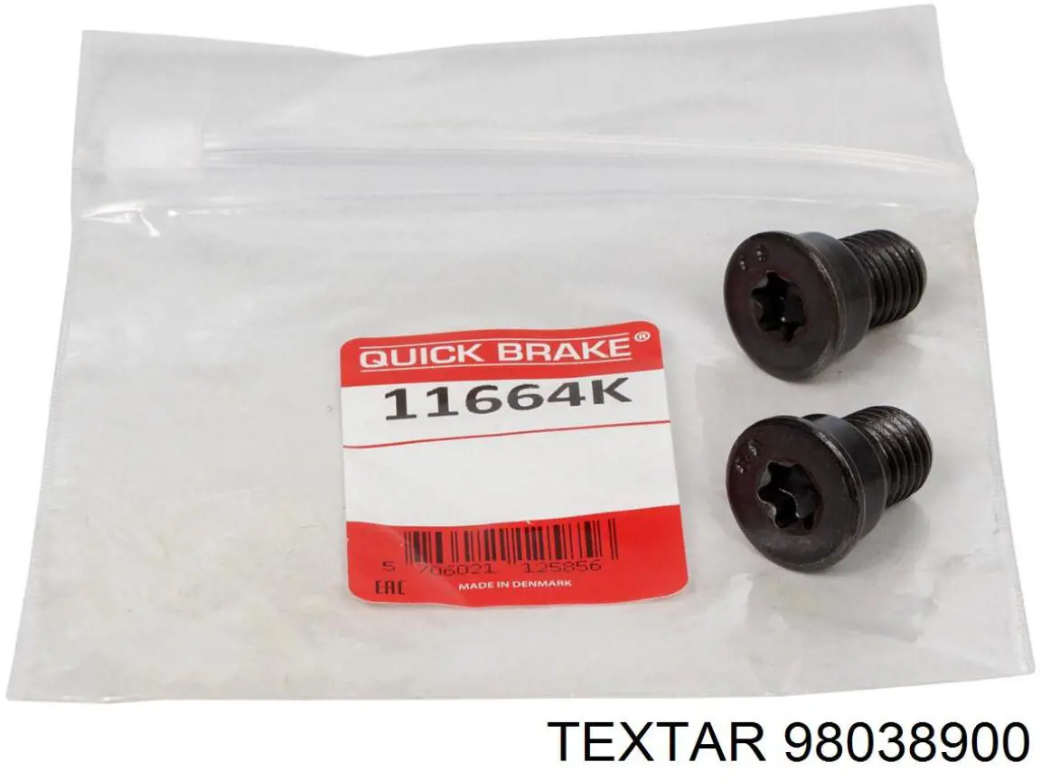 Задний датчик износа тормозных колодок Textar 98038900