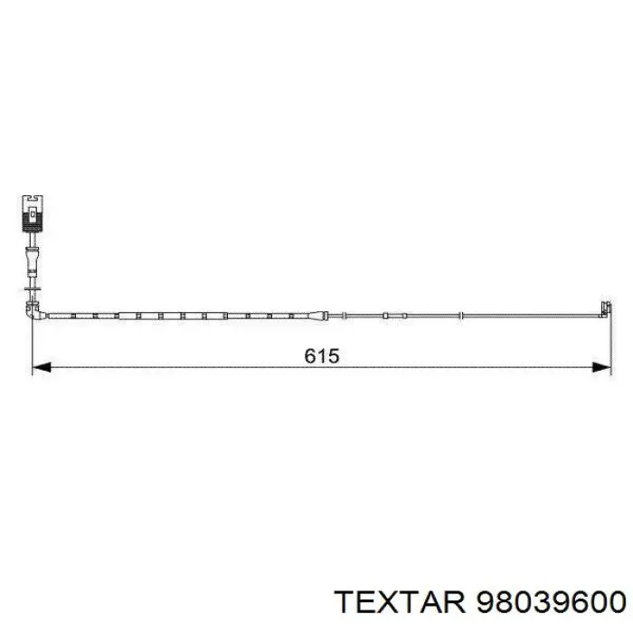 Сигнализатор износ тормозных колодок Textar 98039600 цена, от 12.01 USD