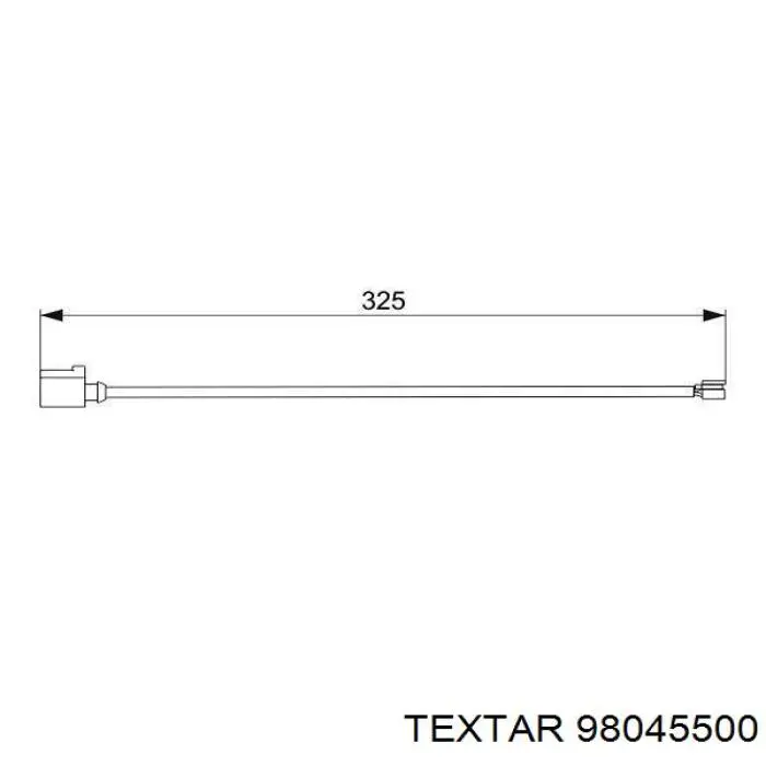Сигнализатор износ тормозных колодок Textar 98045500 цена, от 11.47 USD