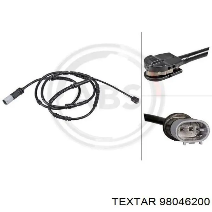 Купить 98046200 Textar Датчик износа тормозных колодок задний