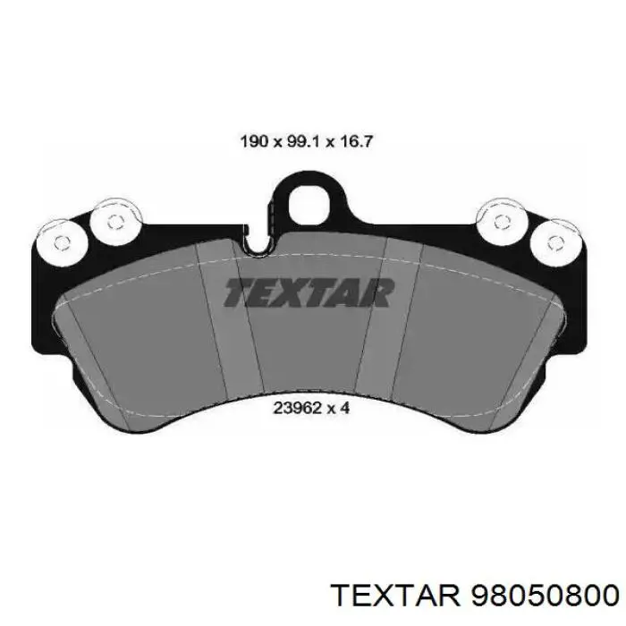Датчик износа колодок Textar 98050800