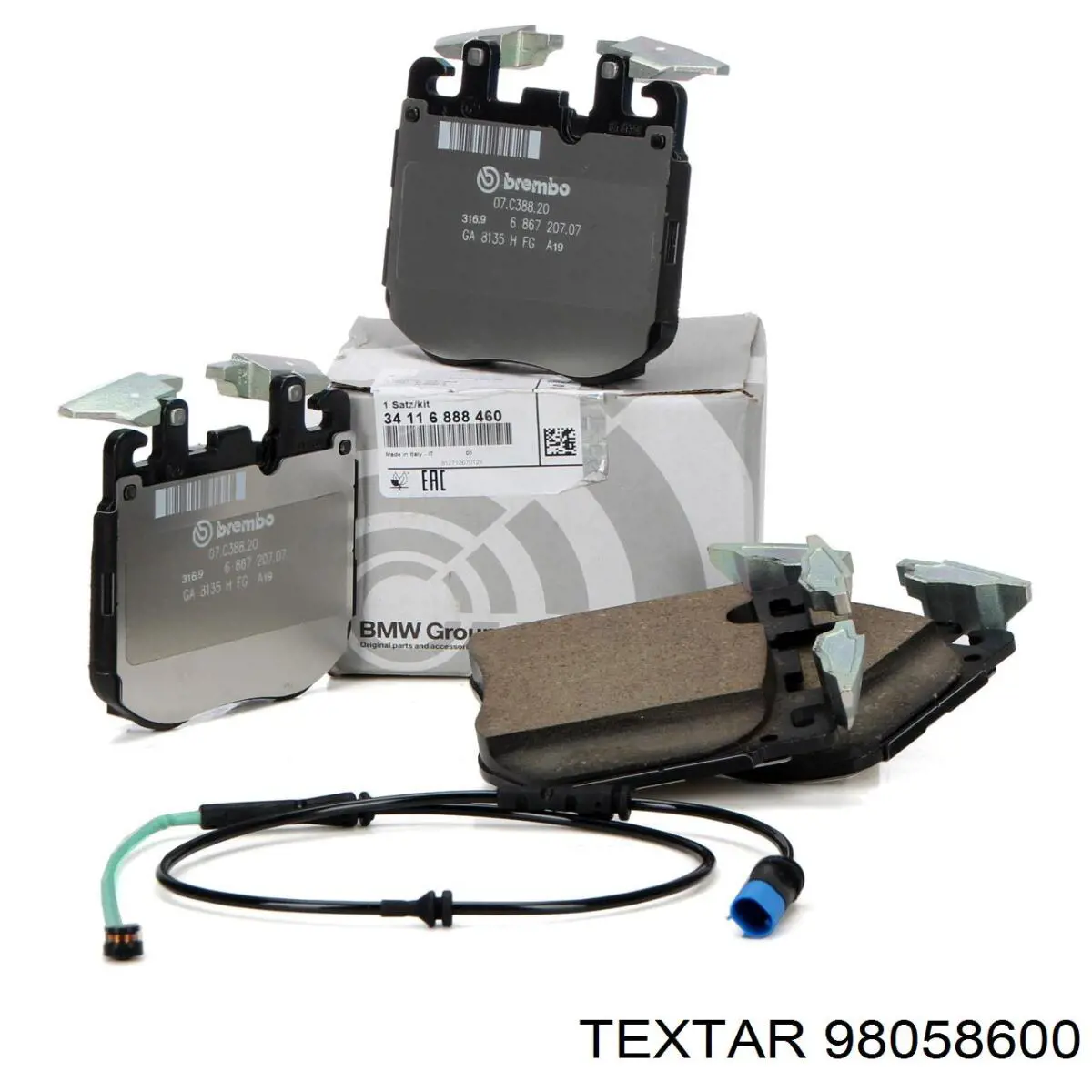 Датчик износа тормозных колодок, задний Textar 98058600 цена, от 15.25 USD