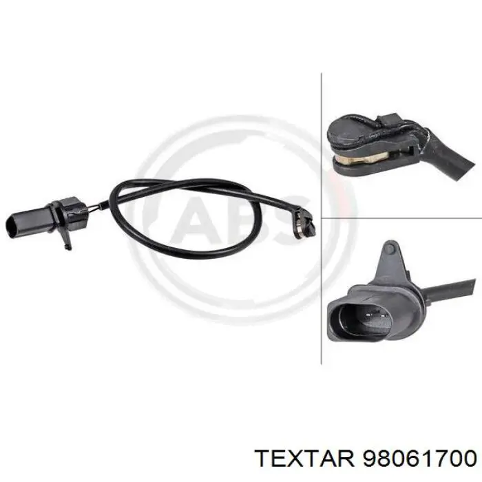 Сигнализатор износ тормозных колодок Textar 98061700 цена, от 17.62 USD