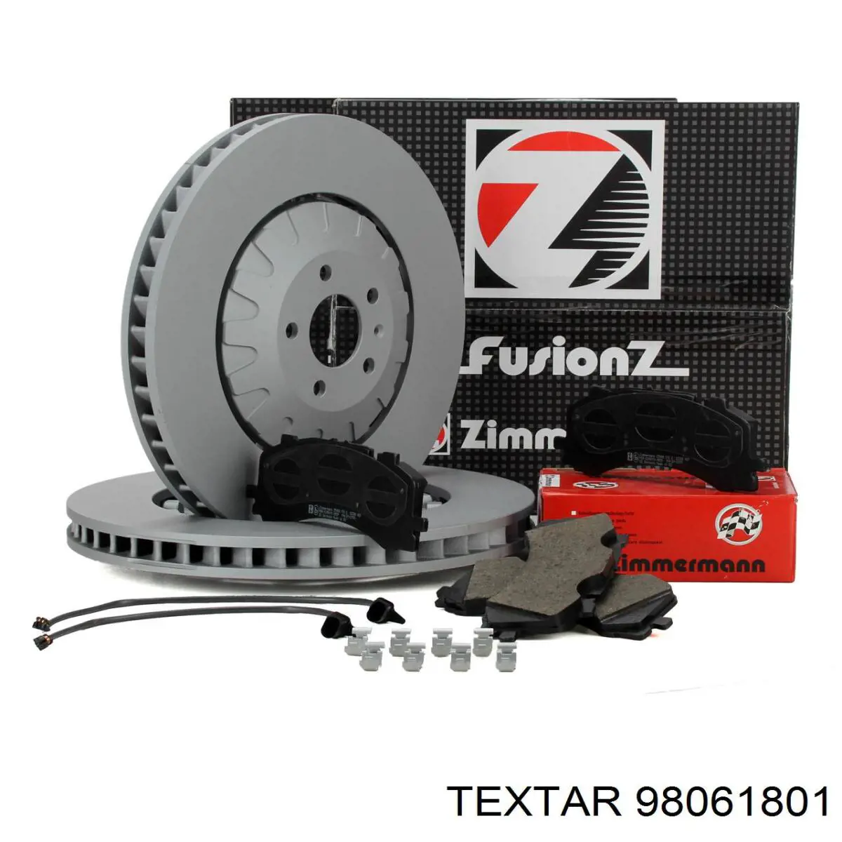 98061801 Textar sensor dianteiro de desgaste das sapatas do freio