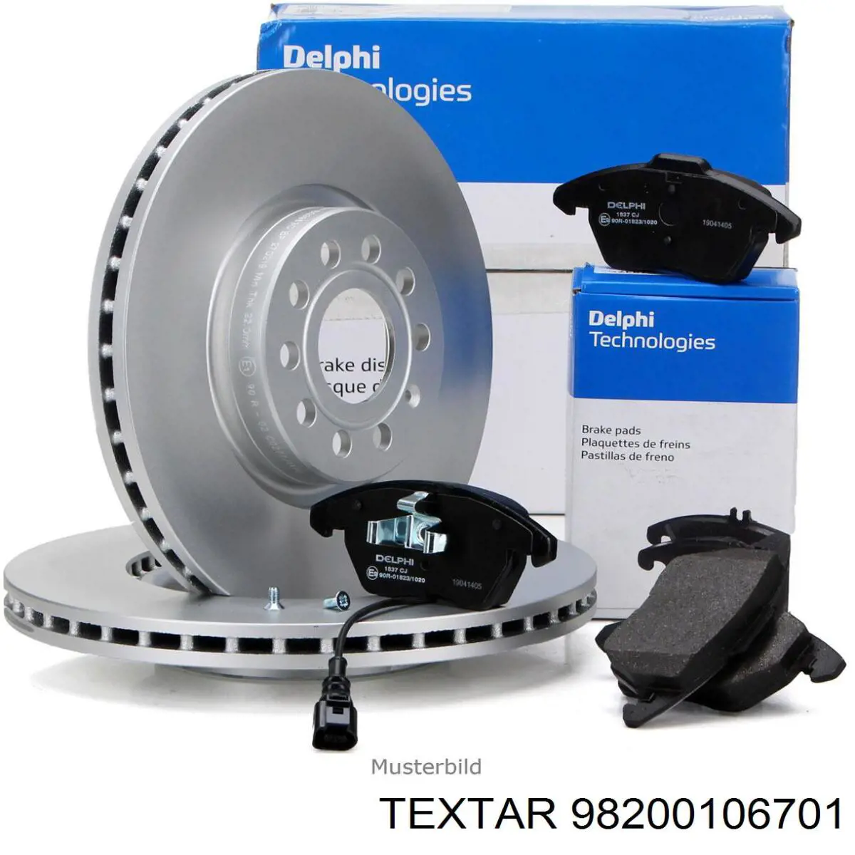98200106701 Textar диск тормозной передний