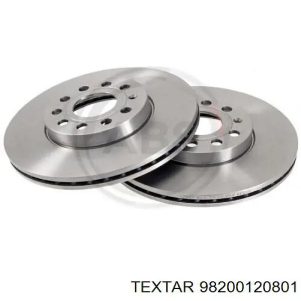 98200120801 Textar Диск тормозной передний