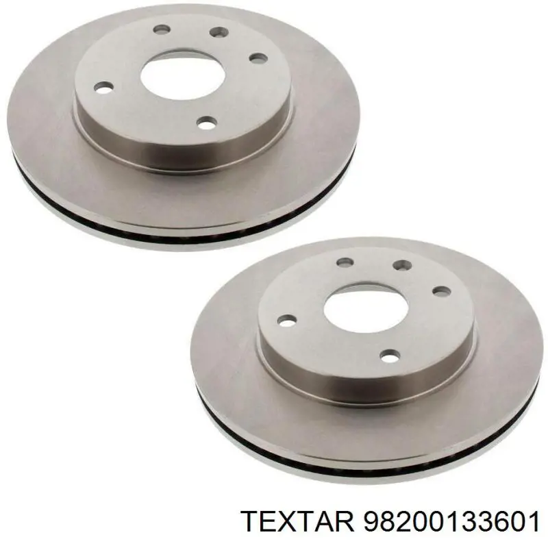 98200133601 Textar Диск тормозной передний