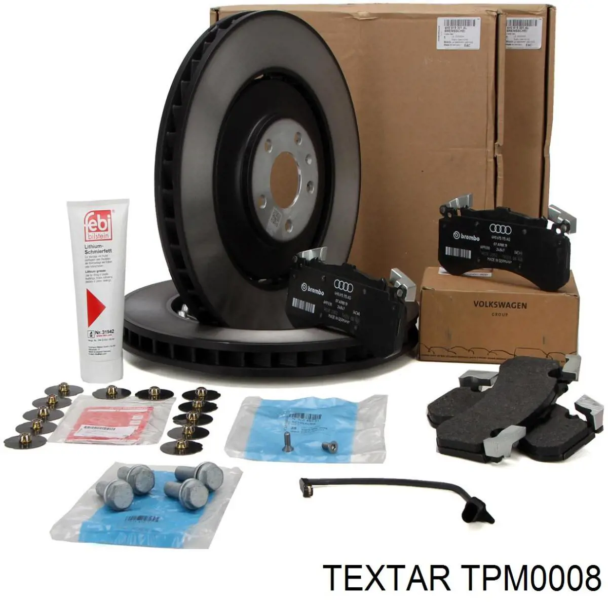 Болт (гайка) крепежа Textar TPM0008 цена, от 1.09 USD