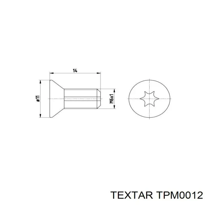 Болт тормозного диска A0009908502 Mercedes