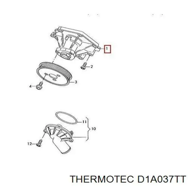 Купить D1A037TT Thermotec Насос охлаждения