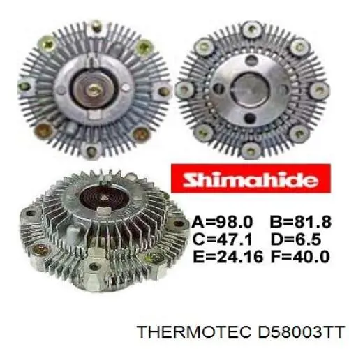 Вискозная муфта Japan Parts VC801 цена, от 56.65 USD
