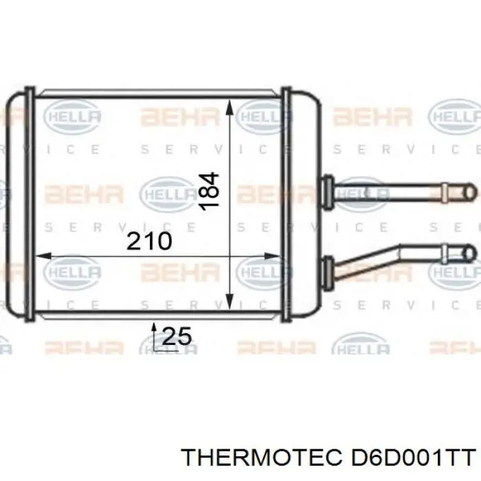 Купить 60779298 Fiat/Alfa/Lancia Радиатор печки