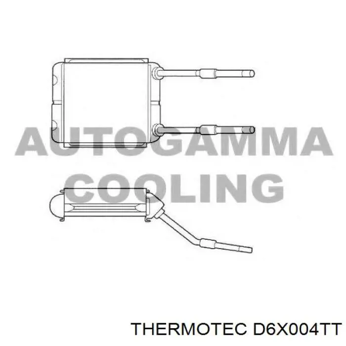 Радиатор печки D6X004TT Thermotec