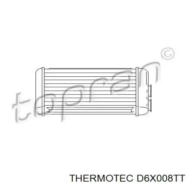 Радиатор отопителя Thermotec D6X008TT