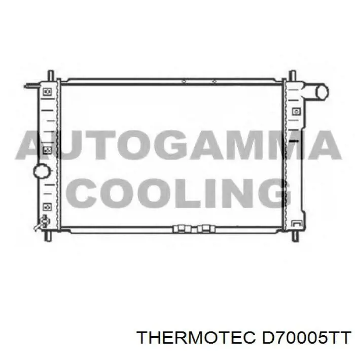 Радиатор охлаждения двигателя Thermotec D70005TT цена, от 51.43 USD