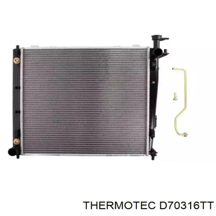 D70316TT Thermotec radiador de esfriamento de motor