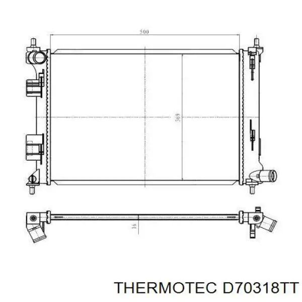 Радиатор D70318TT Thermotec