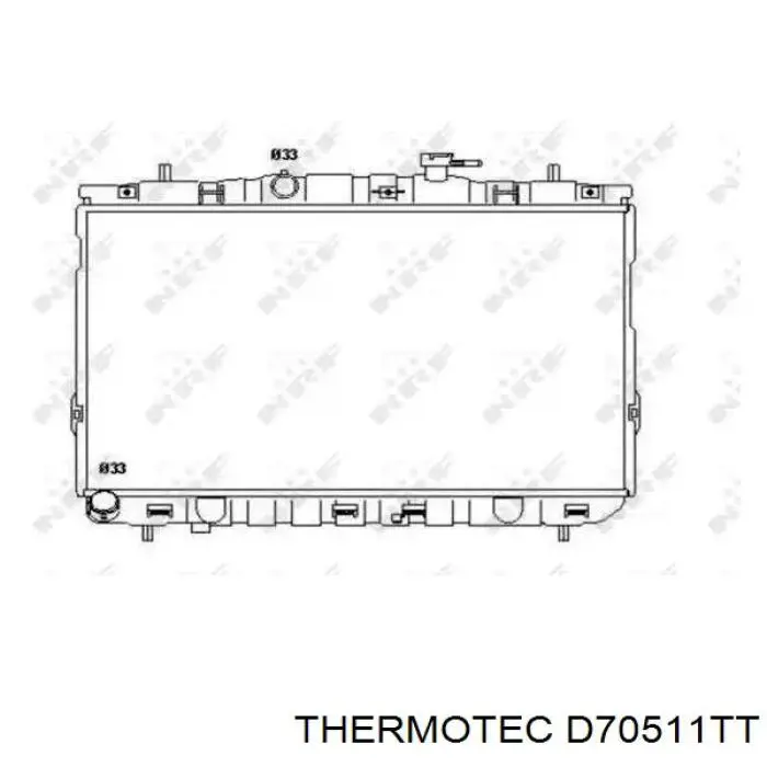 Купить D70511TT Thermotec Радиатор водяной