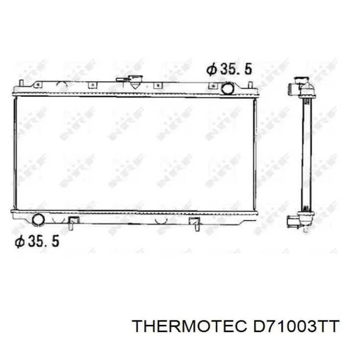 Купить D71003TT Thermotec Радиатор водяной