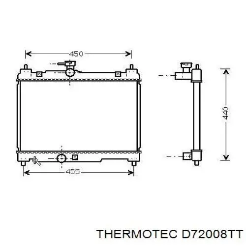 Радиатор D72008TT Thermotec