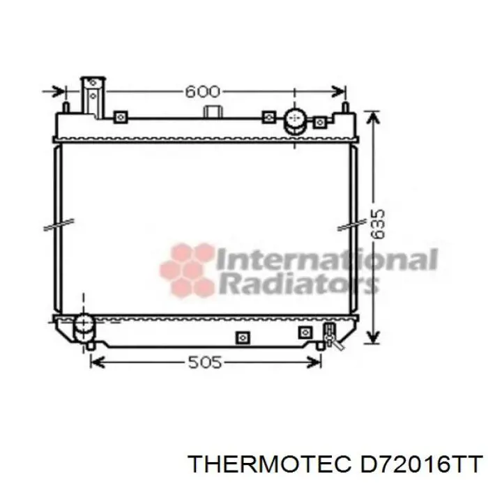 Радиатор D72016TT Thermotec
