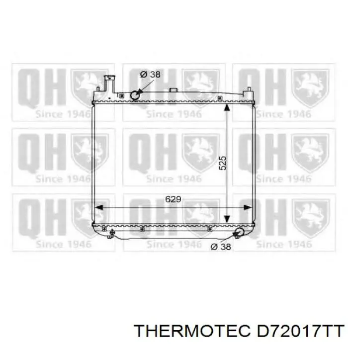 Радиатор охлаждения Thermotec D72017TT