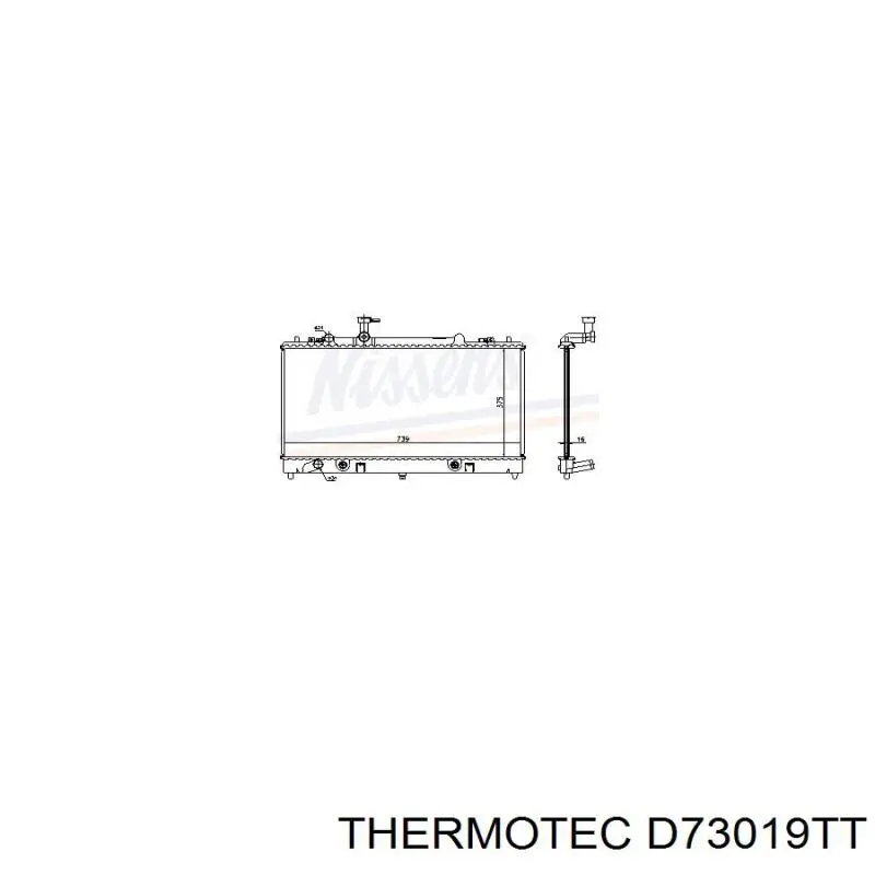Купить D73019TT Thermotec Радиатор водяной