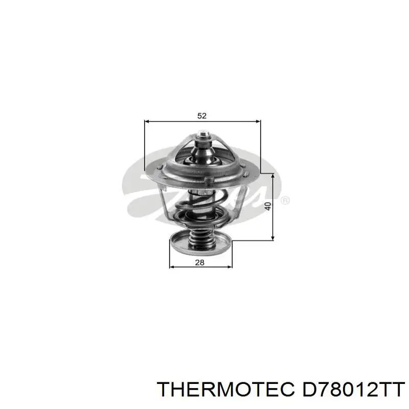 Радиатор охлаждения двигателя Thermotec D78012TT цена, от 86.13 USD
