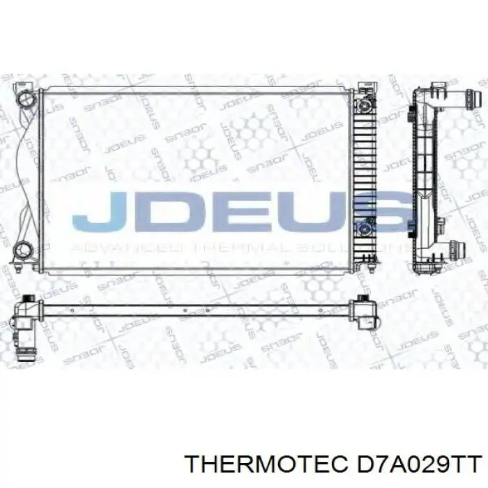 Радиатор охлаждения двигателя Thermotec D7A029TT цена, от 101.21 USD