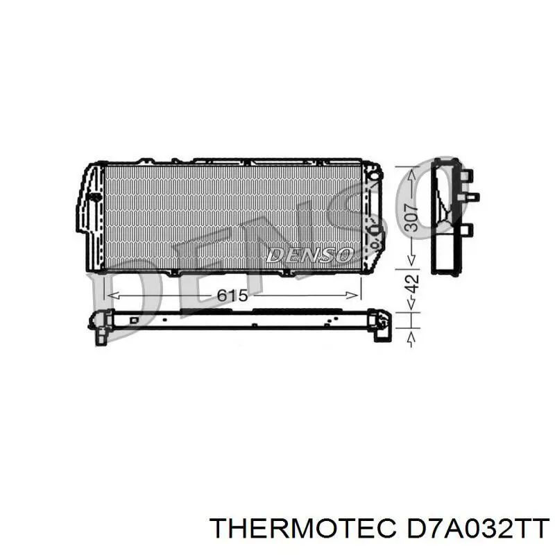Купить D7A032TT Thermotec Радиатор водяной