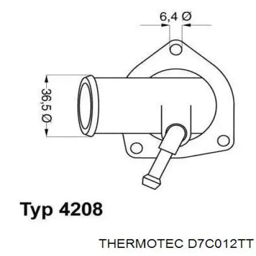 D7C012TT Thermotec radiador de esfriamento de motor