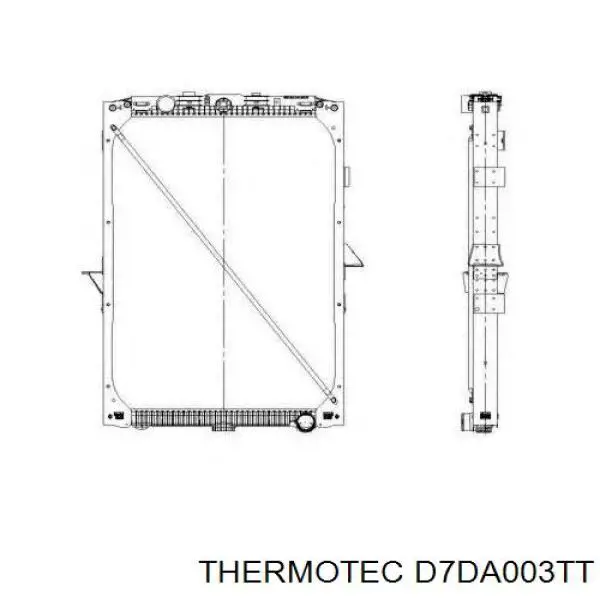 Радиатор охлаждения Thermotec D7DA003TT