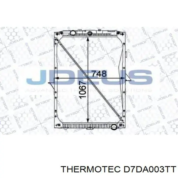 D7DA003TT Thermotec Радиатор основной