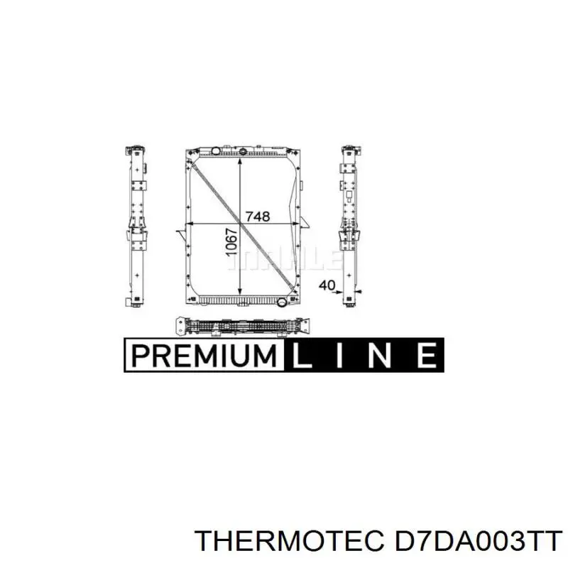 Радиатор D7DA003TT Thermotec