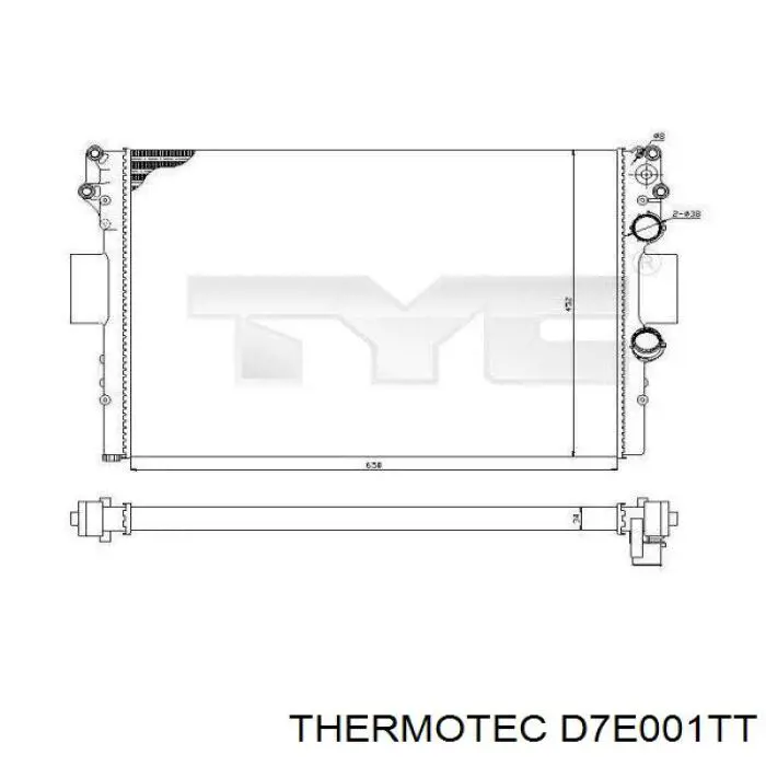Радиатор D7E001TT Thermotec