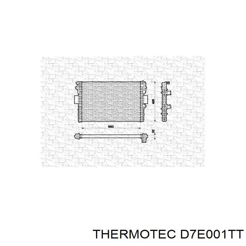 Радиатор охлаждения Thermotec D7E001TT