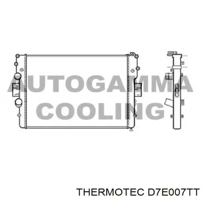 Купить D7E007TT Thermotec Радиатор водяной