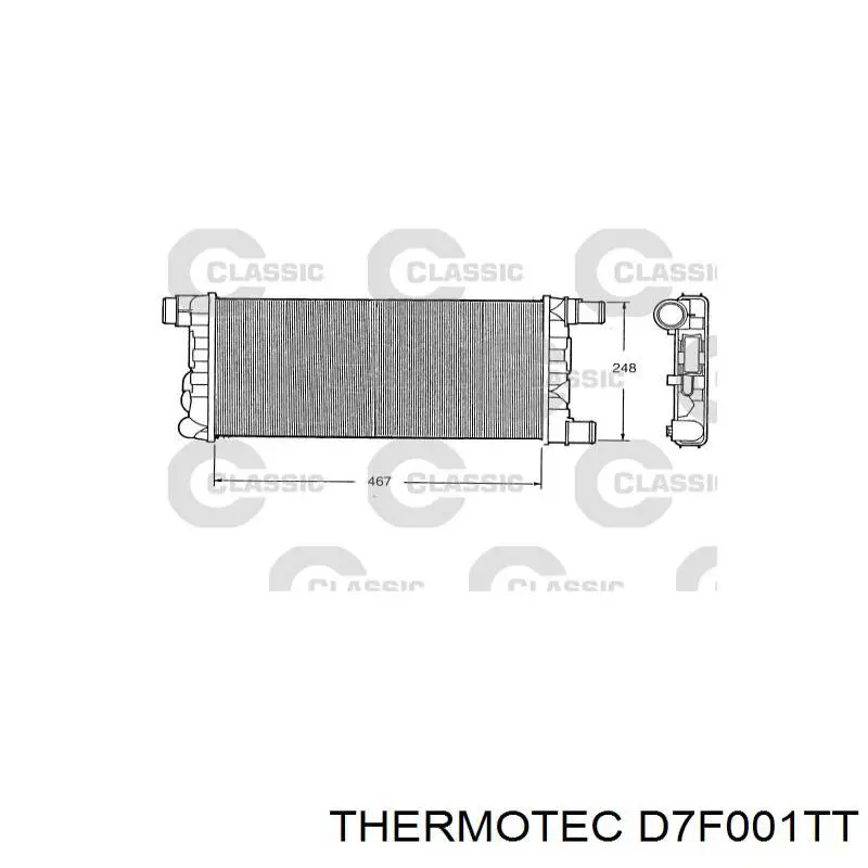 Радиатор D7F001TT Thermotec