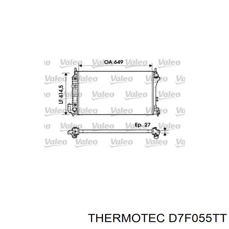 Купить D7F055TT Thermotec Радиатор водяной