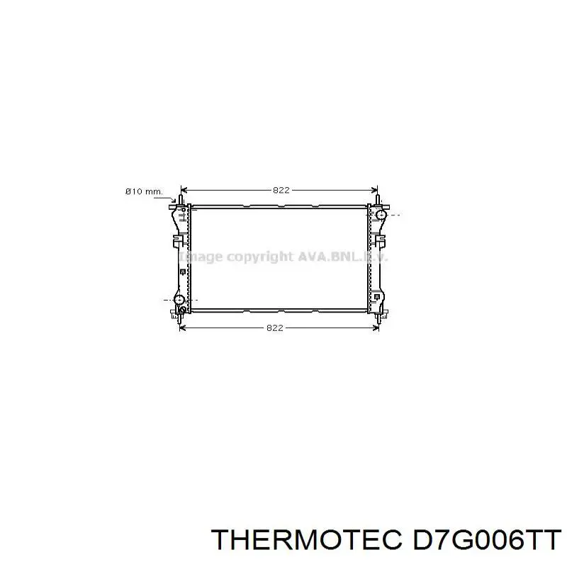 Купить D7G006TT Thermotec Радиатор водяной