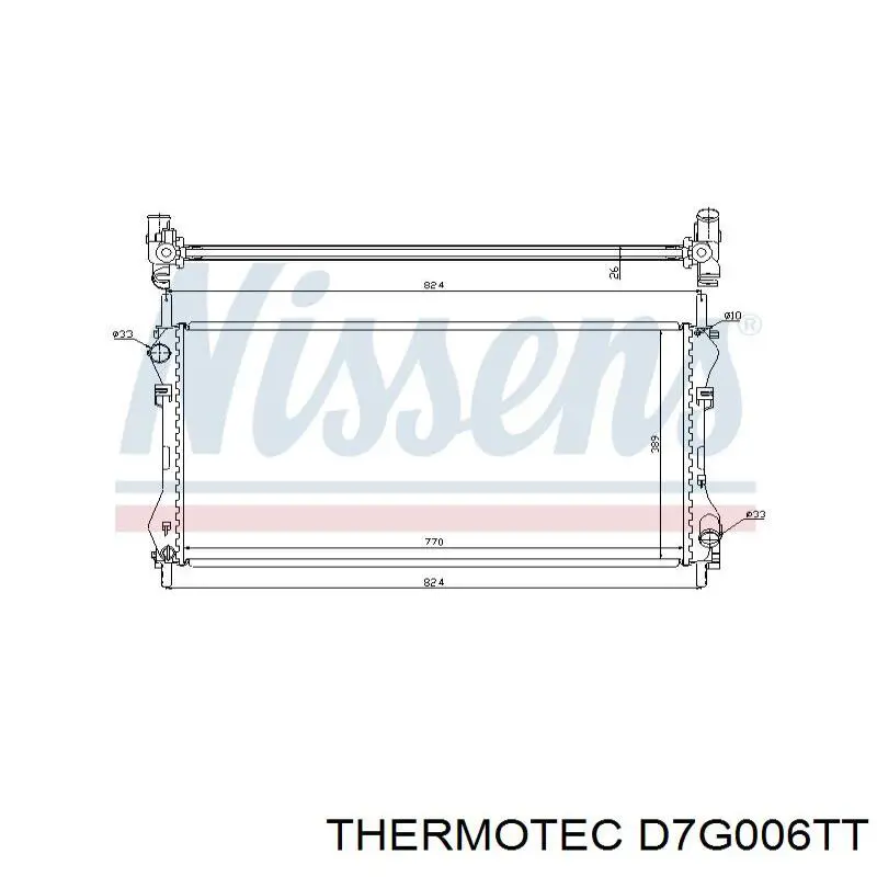 Радиатор D7G006TT Thermotec