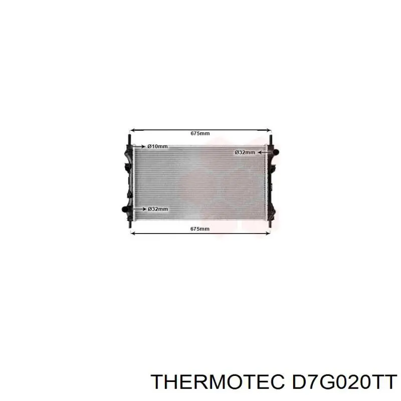 D7G020TT Thermotec радиатор