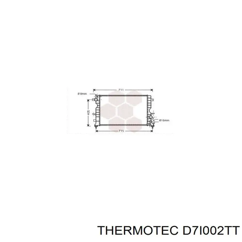 Купить PDK000080 Land Rover Радиатор водяной