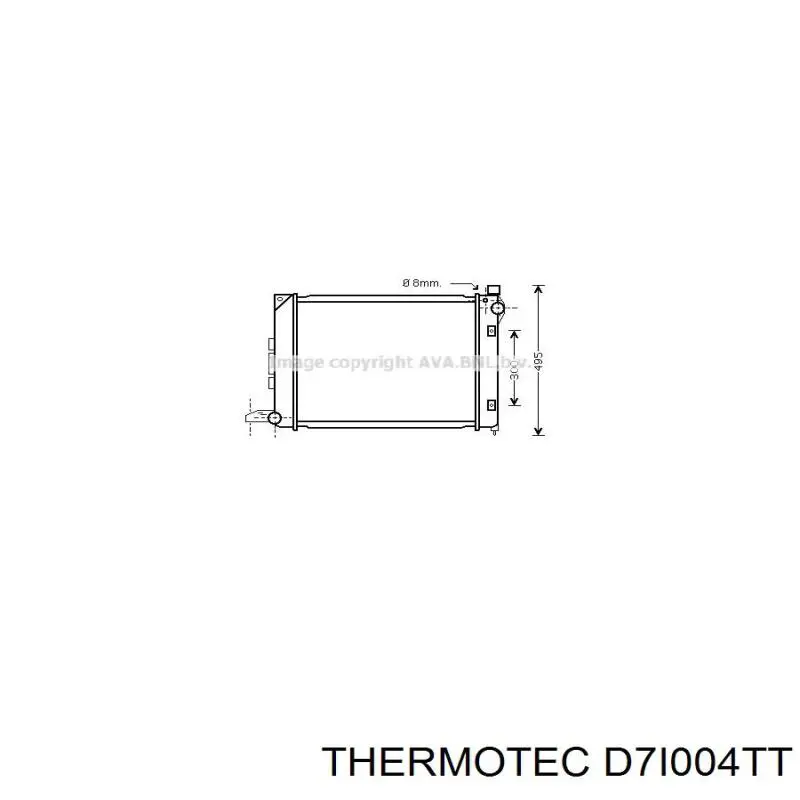 Купить D7I004TT Thermotec Радиатор водяной