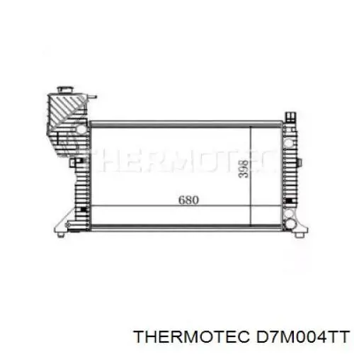 Радиатор охлаждения Thermotec D7M004TT