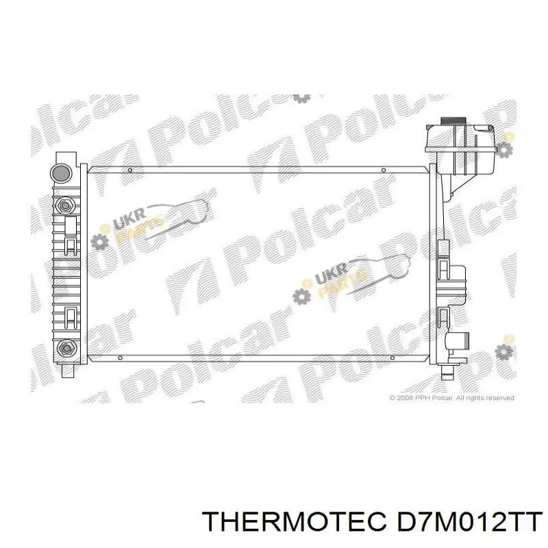 Радиатор охлаждения двигателя Thermotec D7M012TT цена, от 126.45 USD